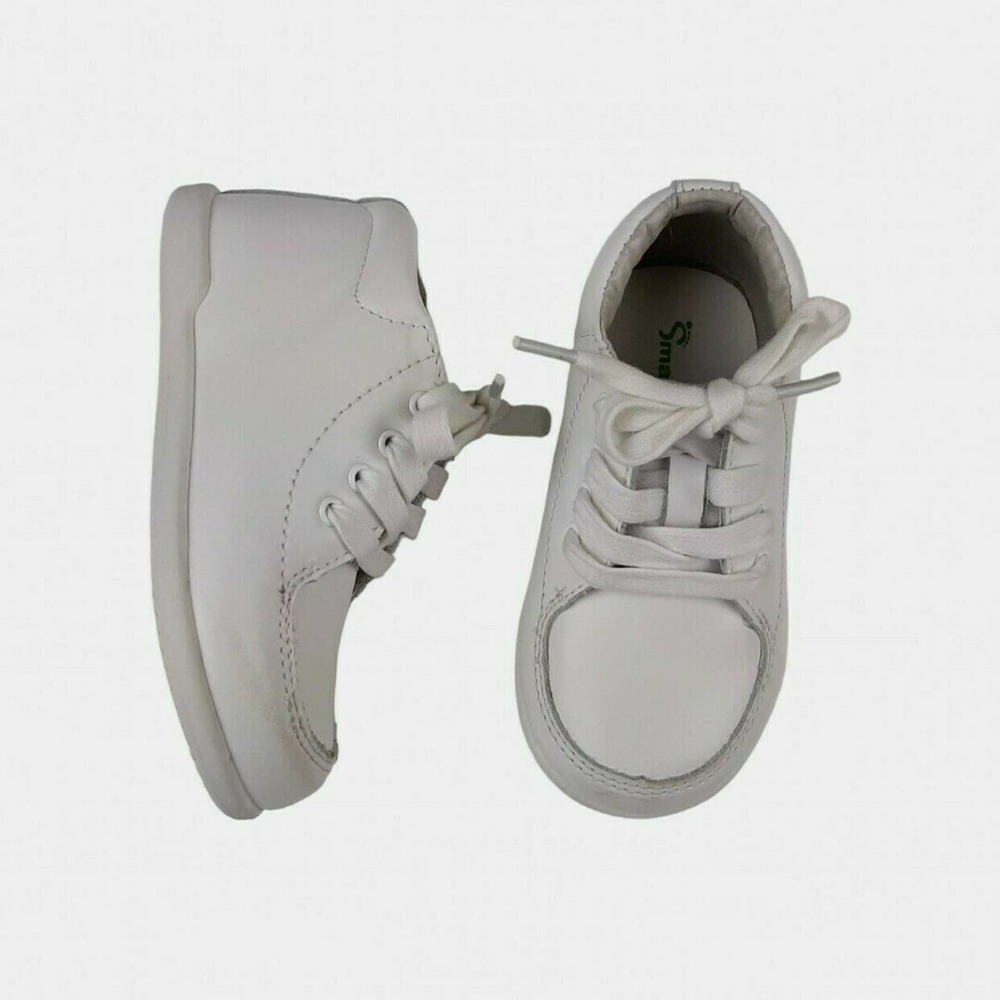 Smart Steps White Leather Walking Shoes